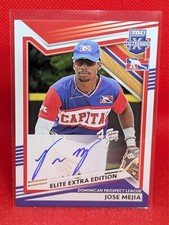 2022 Elite Extra Edition Jose Mejia Signatures Prospect Auto On card #221 DPL