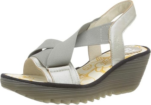 SANDALIAS DE CUÑA FLY LONDON YAIT366FLY PLATAFORMA PLATEADAS UK6.5 - 7 EU40 NUEVAS EN CAJA PRECIO DE VENTA SUGERIDO POR EL FABRICANTE 115 £ - Imagen 2 de 21