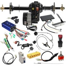Go Kart ATV Rear Axle Kit 72V 1500W Electric Differential Motor Golf Buggy