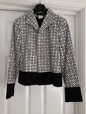 Ladies Black /white Harve Benard Jacket. Us Size 10 Uk 14.