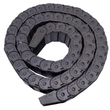 US Stock 1M 1000mm Black Long Nylon Cable Drag Chain Wire Carrier 15 x 30mm