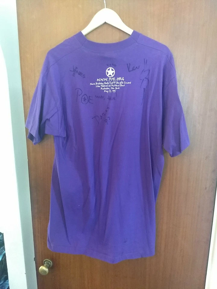 Poe Angry Psychos Vintage Autographed Rock Shirt 1997 - Image 4 of 4