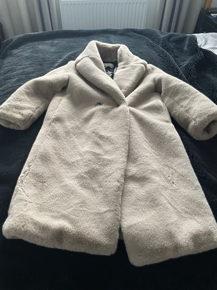mango faux fur coat UK