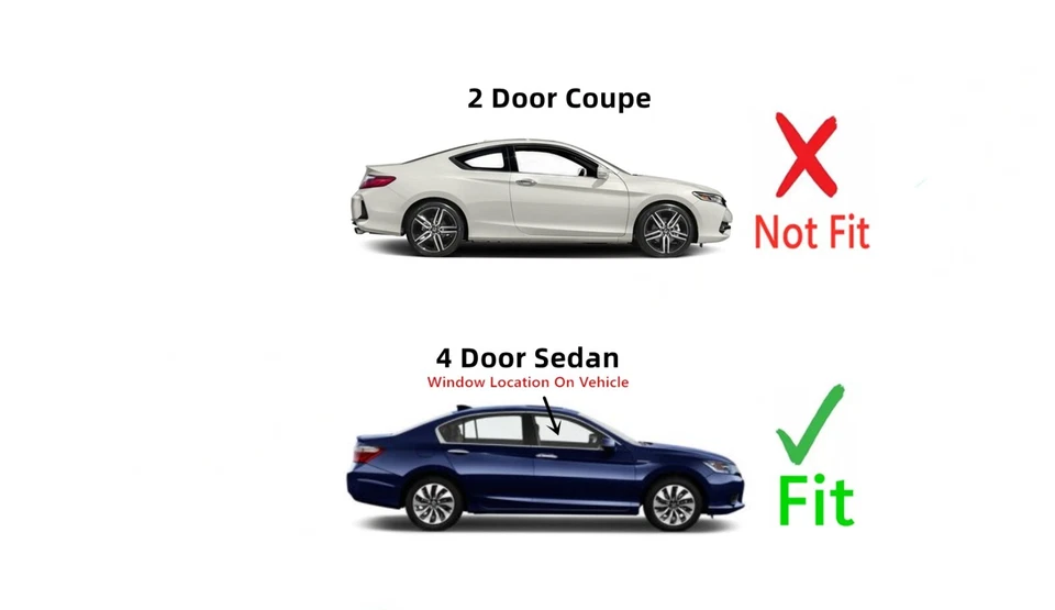 Fits 2013-2017 Honda Accord Sedan Passenger Side Right Front Door Window Glass  Foto 3 de 4