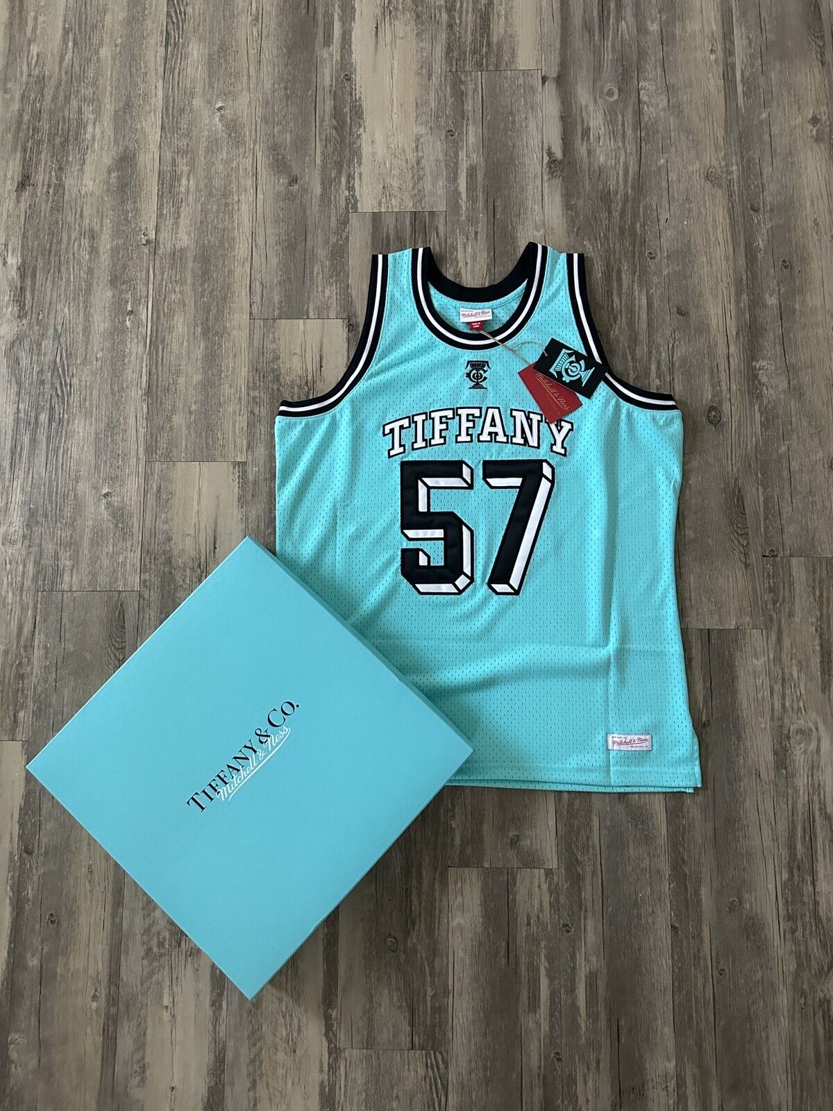 Tiffany & Co x Mitchell & Ness Basketball Jersey SIZE XL RARE VTG 