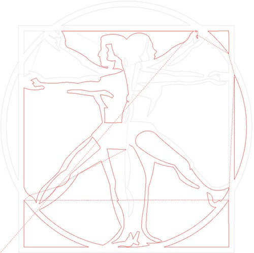 10 DXF file CNC Da Vinci Human Silhouette Industrial Vitruvian Man Icons Nr.5150 - Picture 11 of 24