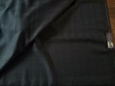 Guabello Fabric 17 Micron Anthracite Threaded Blue Green Made in Italy 270cm