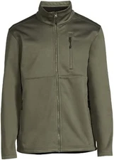 Swiss Tech Men's Olive Green Full-Zip Water Resistant Softshell Jacket 3XL