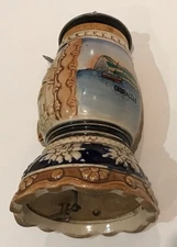 Vintage (c1940’s) S. P. Gerz German Musical 19.5cm-7.8” beer Stein: Gibraltar