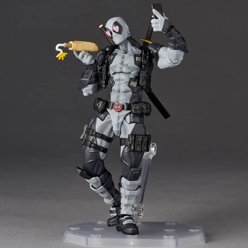 Revoltech Amazing Yamaguchi Deadpool Ver. 2.5 X-Force Colour White Kaiyodo - Picture 4 of 14