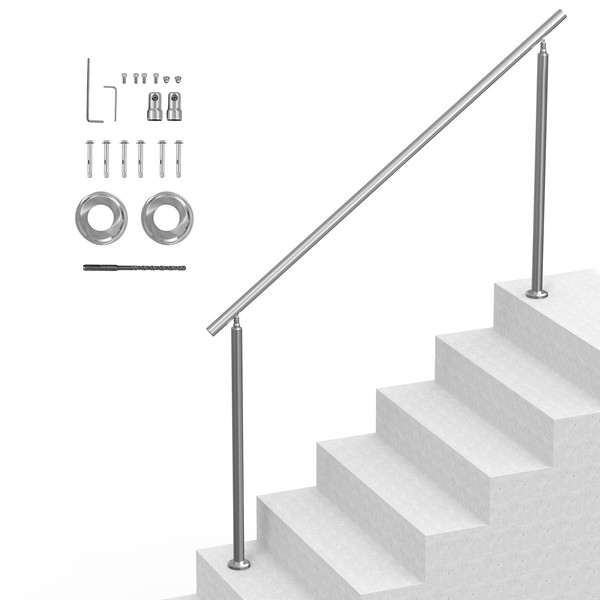 Vevor GeläNder Edelstahl TreppengeläNder Handlauf BalkongeläNder 1800X87X1060Mm-image