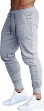 Men's Slim Fit Workout Joggers Sweatpants with Deep Pockets for Gym Running Trai