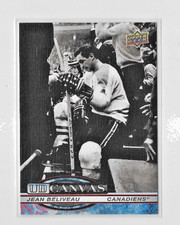 Jean Beliveau #C-252 2025-26 Upper Deck Series 2 Canvas Retired Stars Legends