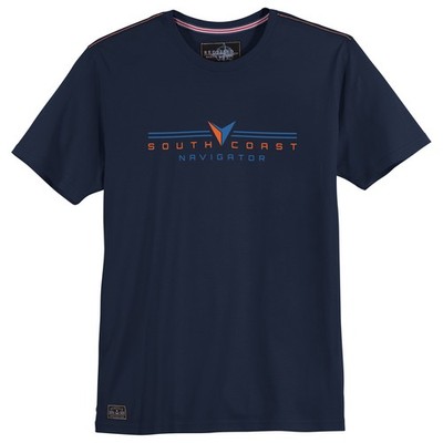 Redfield XXL T-Shirt dunkelblau Print South Coast