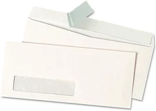 36005 Peel Seal Strip Business Envelope, #10, 4 1/8 X 9 1/2, Window, White, 500/