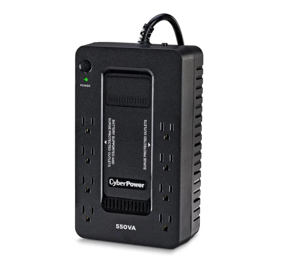 CYBERPOWER SX550G-R 550VA/330W UPS SYSTEM,8 OUTLETS - BLACK - Image 3 of 4