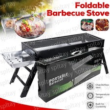 Large Portable Folding BBQ Grill Charcoal Barbecue Outdoor Patio Garden Party