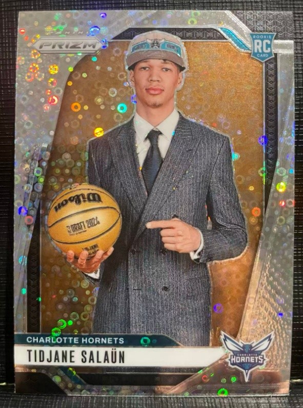 Tidjane Salaun 2024-25 Panini Prizm Fast Break Variation Disco Prizm RC #262