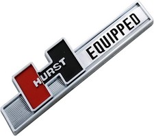 1pc Hurst Equipped Emblem 3d Shifter Badge Logo Nameplate 1361000