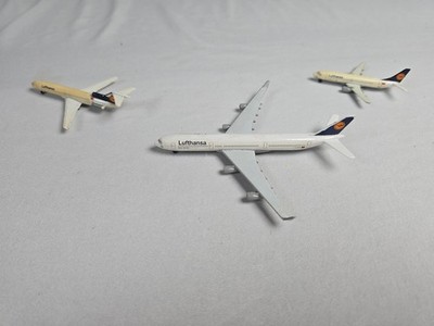 Modell Flugzeug x3 Lufthansa Schabak Airbus A340 955 Boeing 737 925
