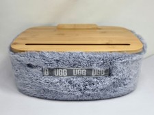 UGG Polar Lap Desk Bamboo Top Plush Padded Cushion Base Tablet Slot Portable