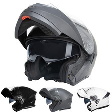 ZORAX ZOR-839 Flip Up Front Motorbike Helmets DVS Modular Motorcycle On Road