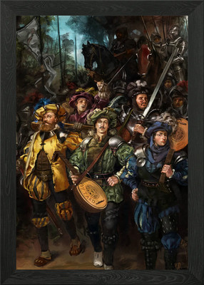 Die Barden von Mordhau gerahmtes Wandbild Poster Leinwanddruck Bild