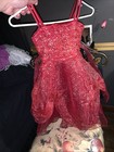 Red Christmas Formal Dress Measures 10’ Across Waist 27’ — photo 3