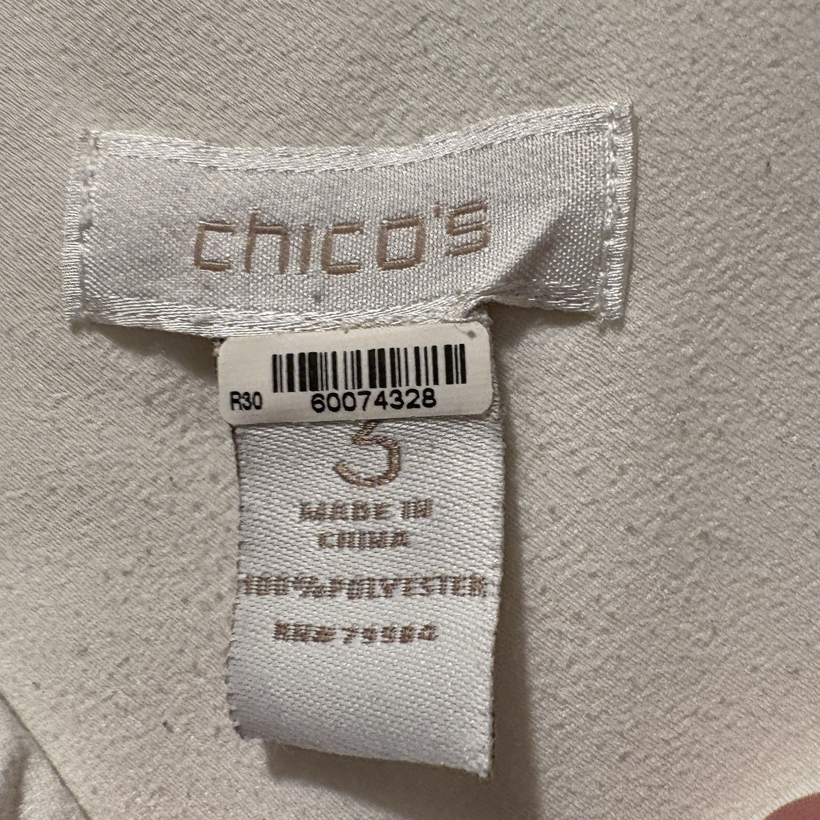 Chicos Button Down Blouse 3 / Extra Large / 16 Iv… - image 12