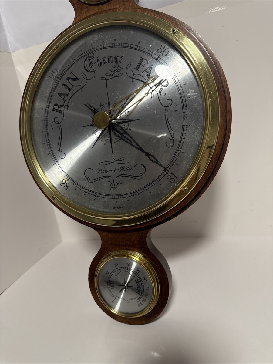 Howard Miller Olympia Banjo Thermometer 36” Barometer Hygrometer