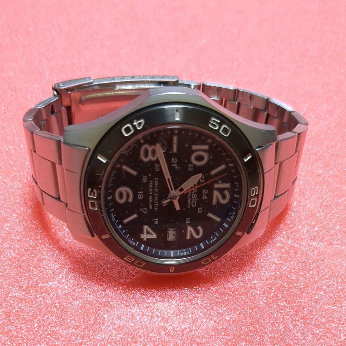 Casio Overland Solar Radio Ovw-110 Analog Mens Watch Shipped From