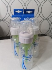 Dr. Brown's Anti-Colic Options 4 oz Baby Bottle Level 1 Narrow Nipple. LOT OF 3
