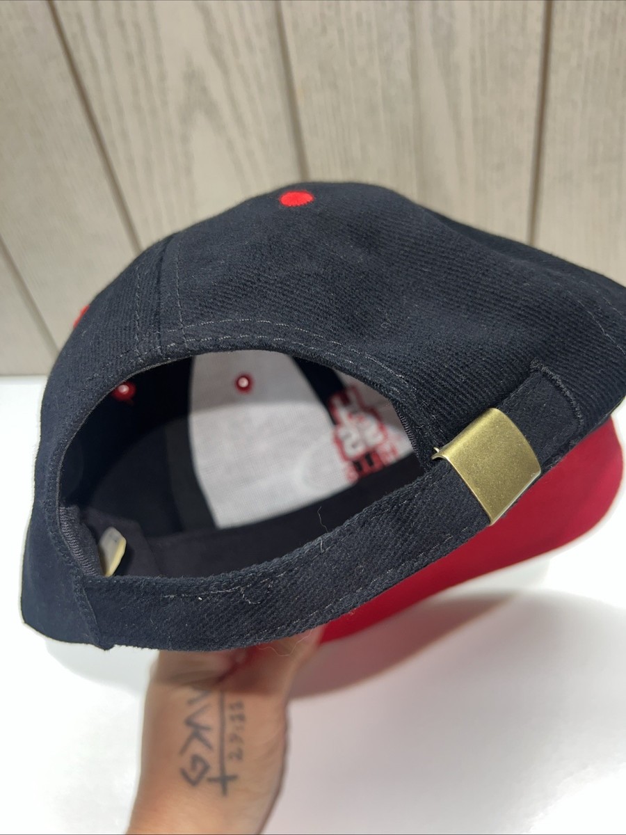 Otto Cap Custom Embroidered Logo Black Red Cotton HSS HILLS View 5