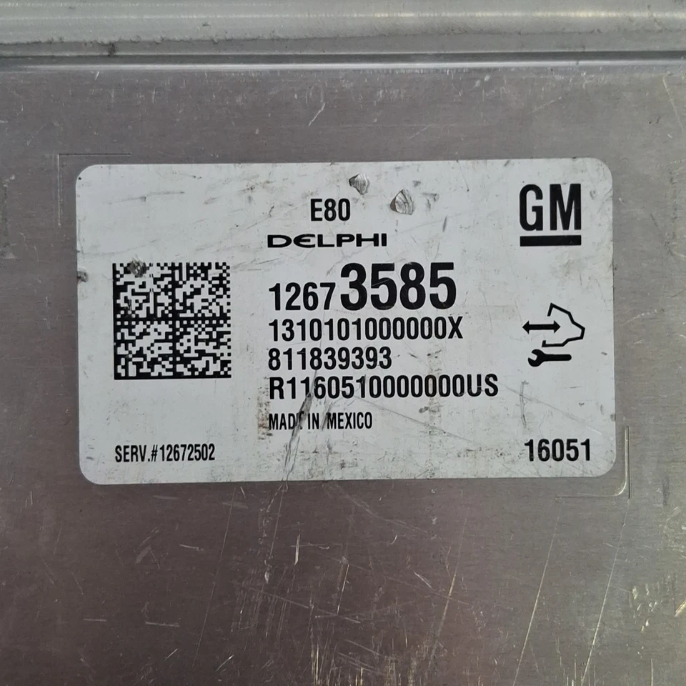 2015 Chevrolet Colorado 2,5 л ECU/ECM 12673585 *VIN ЗАПРОГРАММИРОВАН* - Изображение 3 из 4