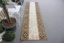 2,3x7,6 ft Rug, Vintage Turkish Rug, Brown Wo...
