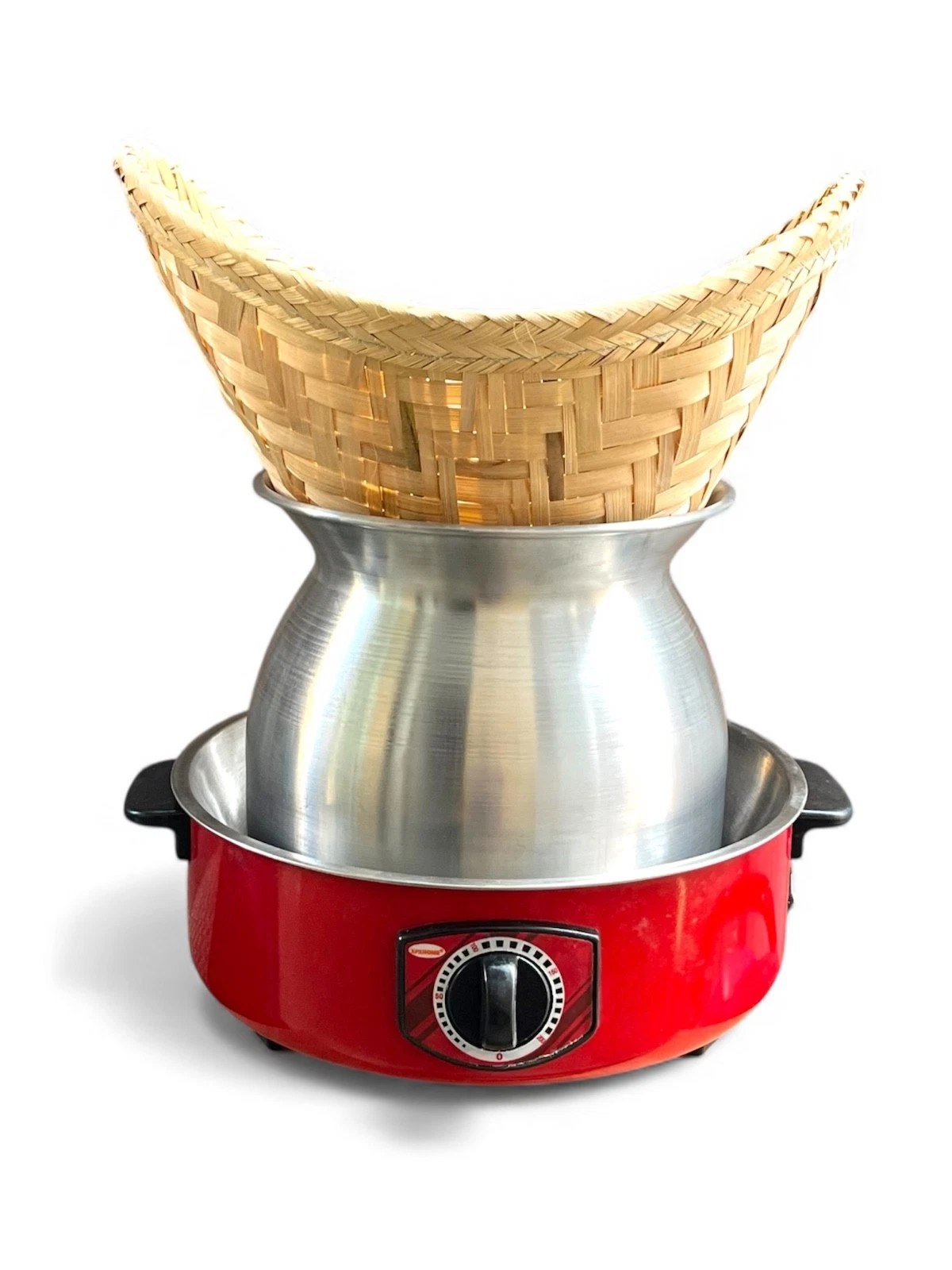 Thai Sticky Rice Steamer Set 24cm Pot + 29x40 cm Basket (No Electric Cooker)
Opens in a new window o
