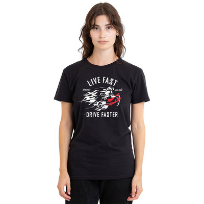 Disney Villains Live Fast, Drive Faster With Cruella De Vil T-Shirt S-2XL, schwarz