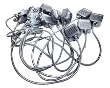 (LOT OF 8) - Motorola NMN6247A Public Safety Mic with Straight Cord