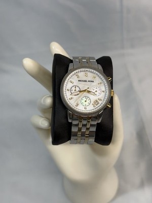 Michael Kors MK5057 Ritz Two Tone Bracelet MOP Dial Women's 36mm Case Watch