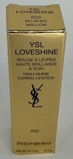 YSL Rouge Volupte Shine Lipstick Love Shine 203 Blushed Mallow New In Box