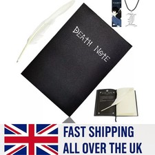 Death Note Book Cosplay Notebook/Feather Pen/Necklace/Bookmark Theme Anime