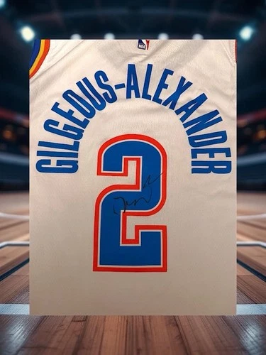 Shai Gilgeous-Alexander OKC Thunder Signed Association Edition Jersey NBA