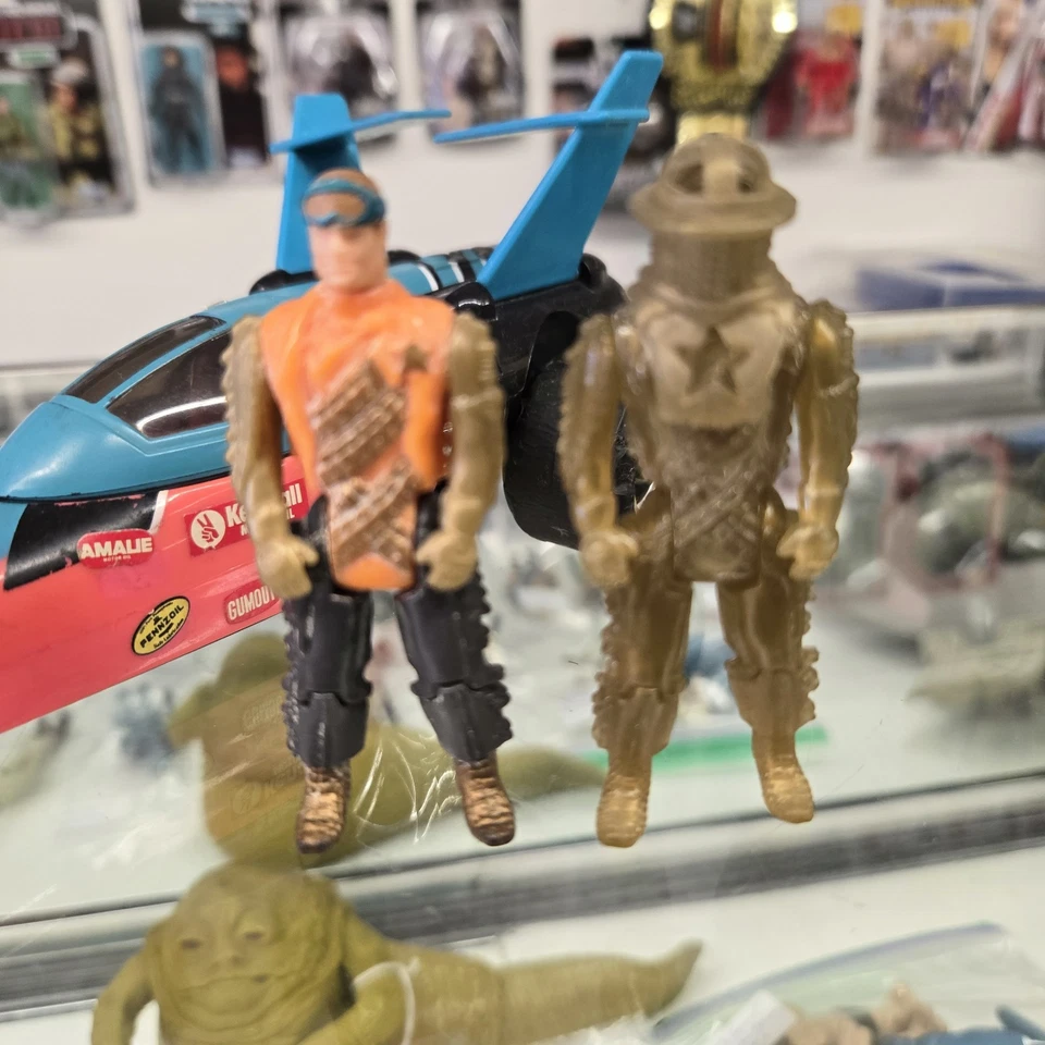 Vintage 1988 Kenner M.A.S.K. Split Seconds Afterburner w/ Dusty Hayes Incomplete - Image 4 of 4