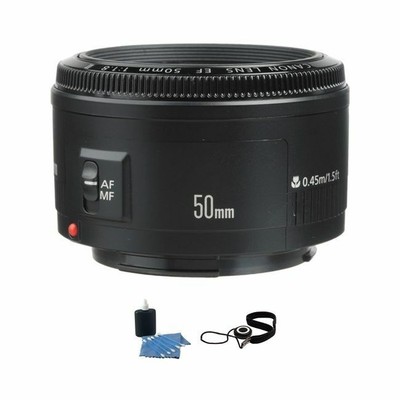 Canon EF 50mm f/1.8 II Autofocus Lens Bundle