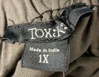 NWT Women's Size 1X Romper Jumper Summer Outfit Olive Green Strapless Semi-Sheer — photo 3