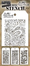 Tim Holtz - Stampers Anon Mini Stencil, Set 47