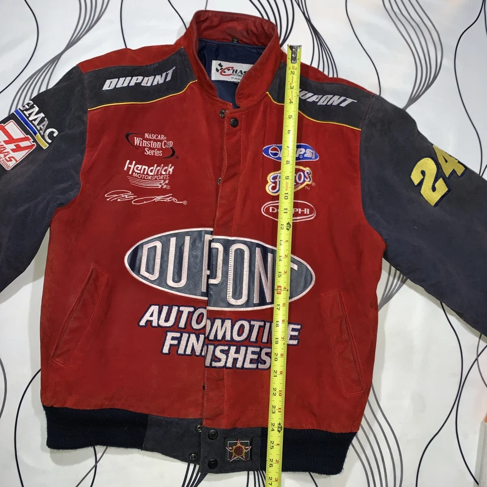 VTG Jeff Gordon JH Design Chase Authentics DuPont Flames NASCAR Racing Jacket L - Image 4 of 4