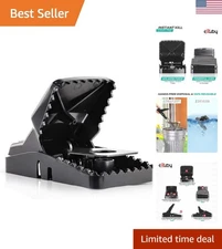 Large Instant Kill Rat Traps 4 Pack - Safe, Reusable & Chemical-Free Control