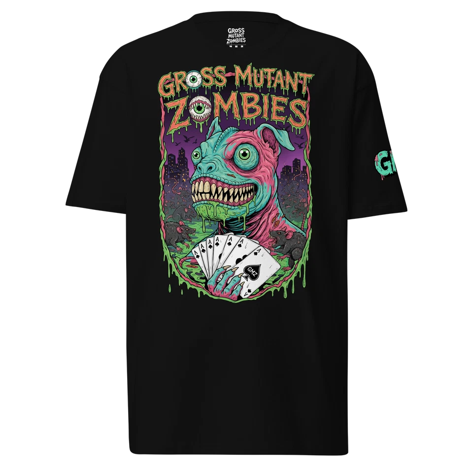 GROSS MUTANT ZOMBIES | GMZ | MUTATED CHAMELEON DOG SEWER RAT KING ZOMBIE T-SHIRT - Image 4 of 4