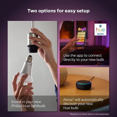 Ampoule Connectée Philips Hue GU10 White & Color Ambiance - 1 Ampoule, Occasion Fonctionnelle, Multicolore